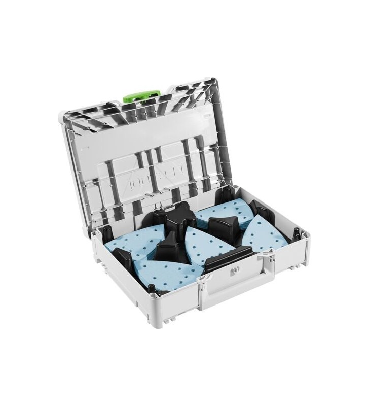 Festool - Systainer³ d'abrasifs SYS-STF DELTA GR-Set Granat