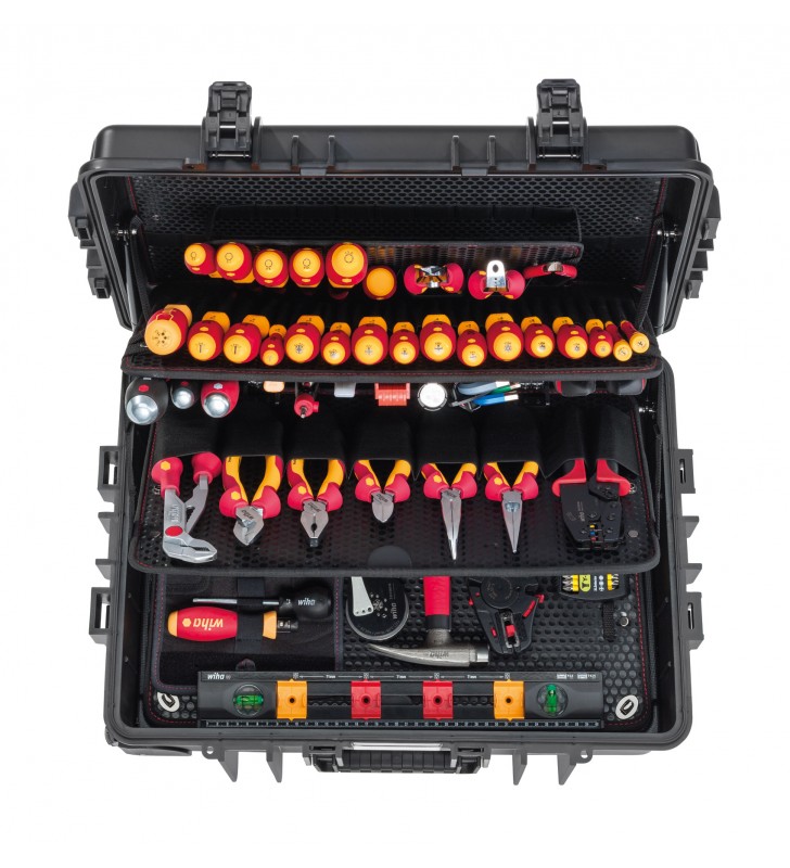 Wiha 45257 Caisse à outils - 39 pièces – Kit de base L pour électricien